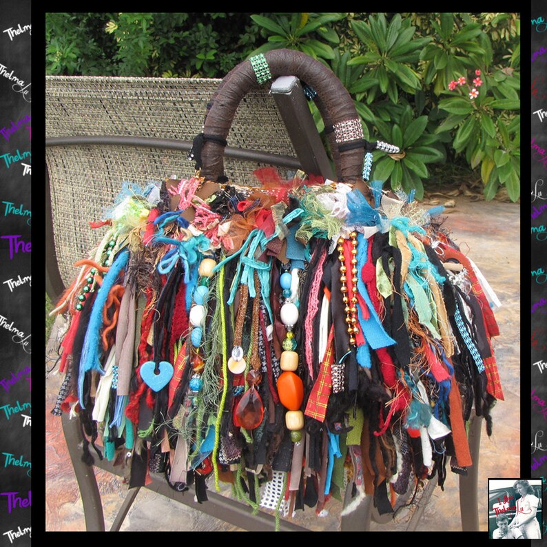 Fringe Doctor Bagcustom fringe bagFringed handbagfabric image 0