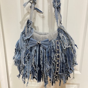 Bling Jean Bag Etsy