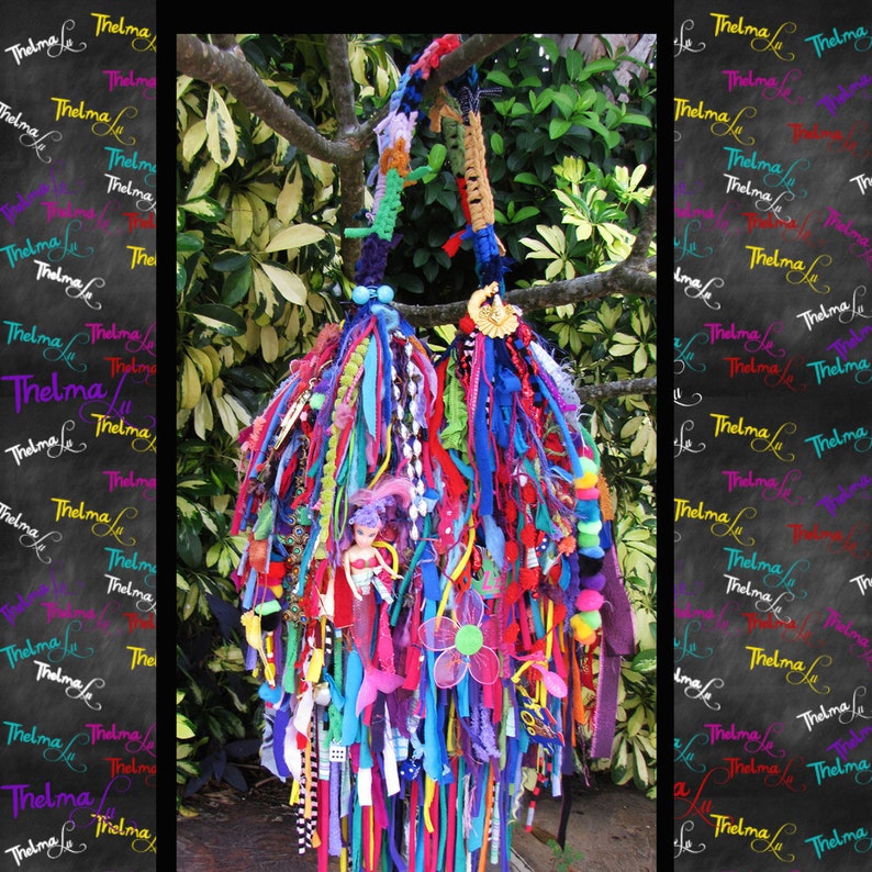 Wild Fringe Bag,Crazy Fun Tote,Custom made Purse,Fringe Handbag,Rag Bag,