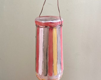 recycled bottle hummingbird feeder