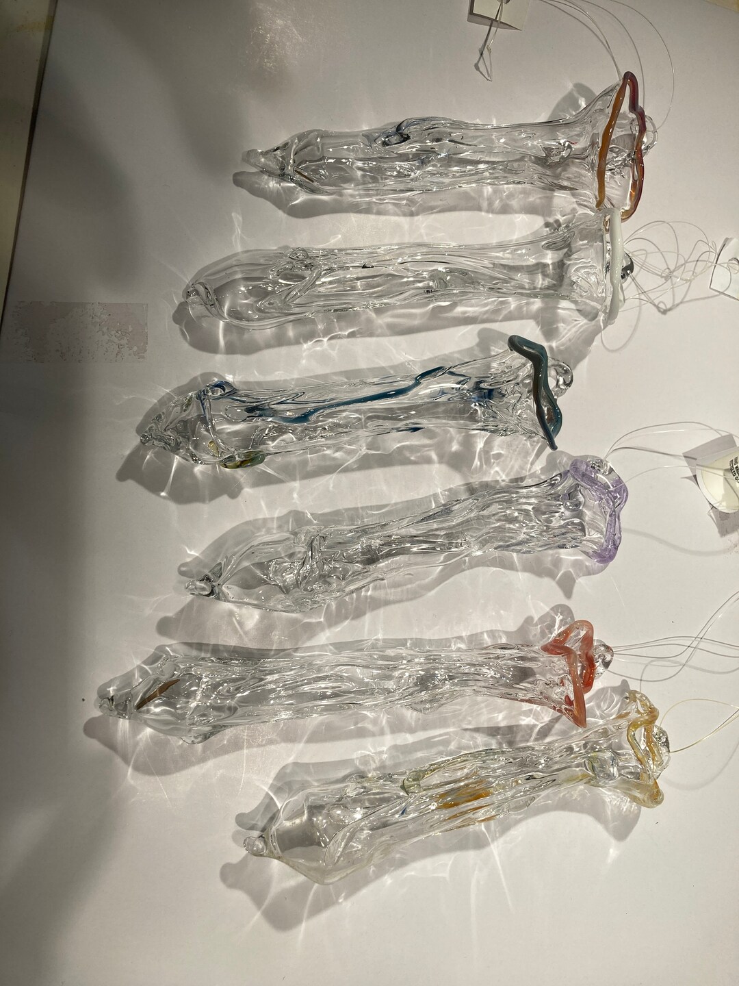 Blown Glass Hanging Bud Vases Etsy