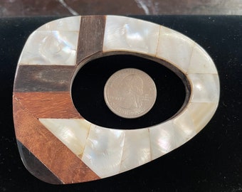 Mid-Century modernist belt buckle circa 1970