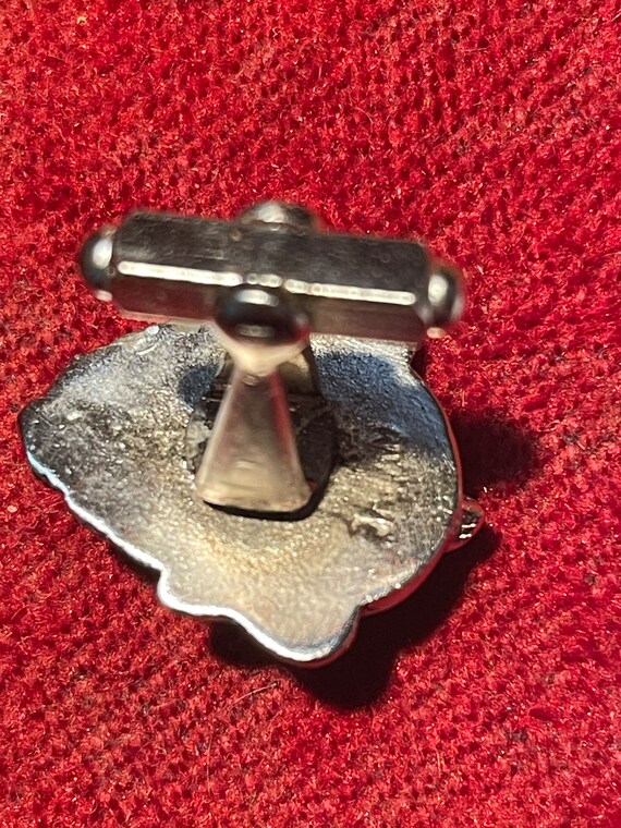 Happy Buddha silver metal,Swank cufflinks, circa 1960s View 5