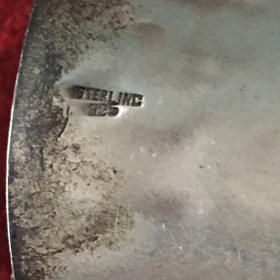 1940s solid sterling Mexican signed bracelet with… - image 4