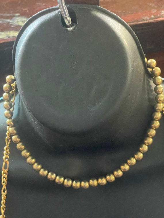 Gold beaded Monet vintage necklace