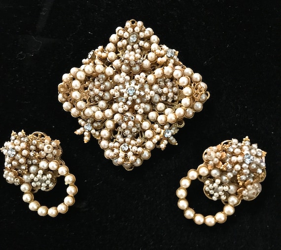 ５５％以上節約 Pearl Pc 3 Demario Robert A and and Brooch Rhinestone アメジスト