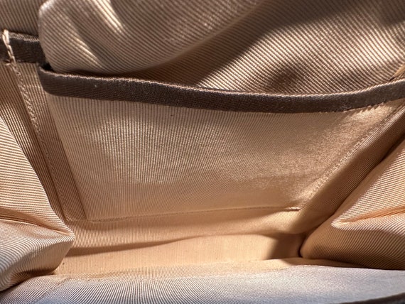 Chocolage brown silk and celluloid purse, handbag… - image 9