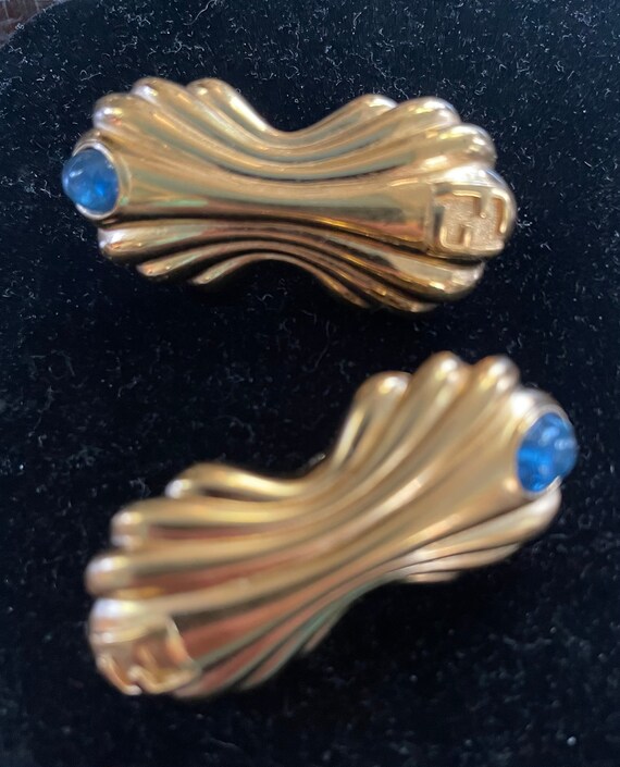 Fendi hallmarked, late 1980s clip on earrings with