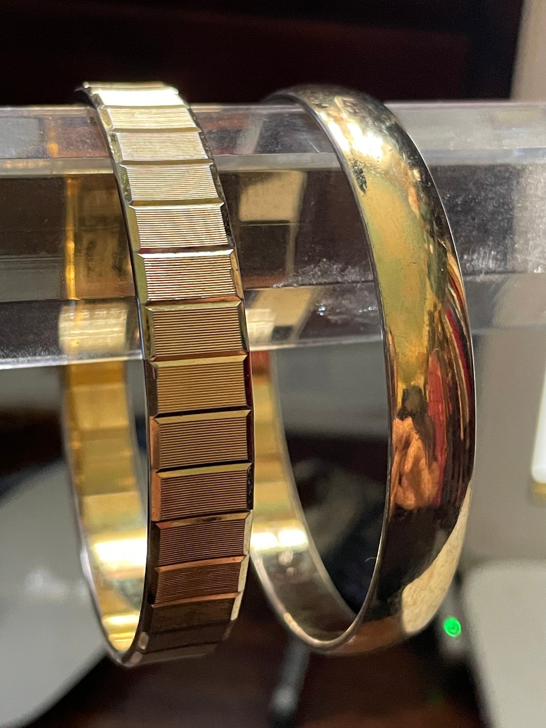 Three Gold Bangle Bracelets Signed Monet From 1960s - Etsy