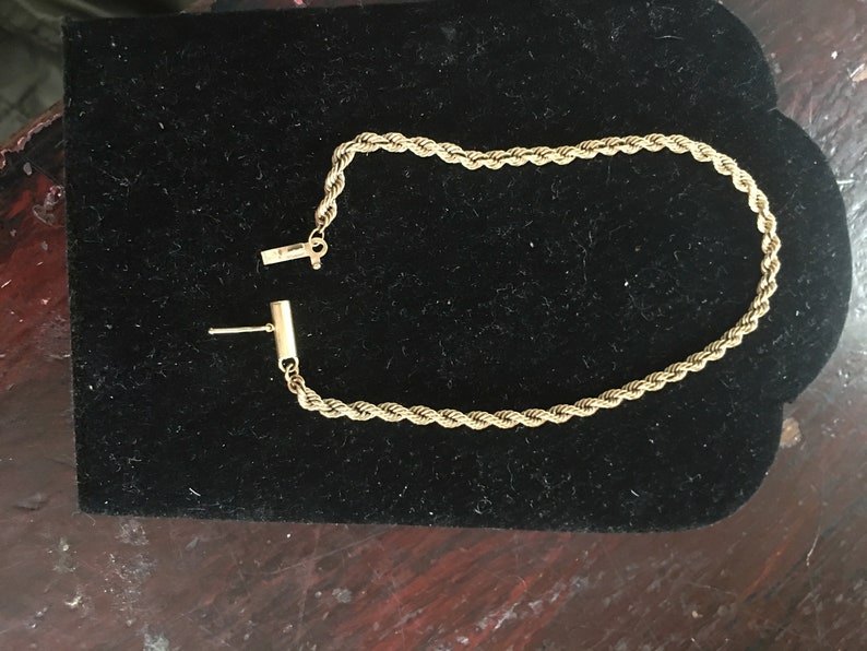 18kt gold bracelet in rope form circa 1975