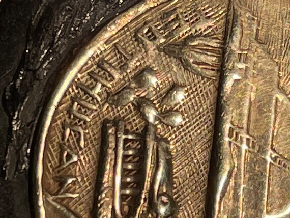 Hecho en Mexico brooch, pendant of Teotihucan sub… - image 2