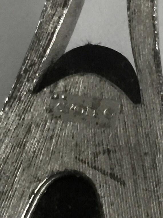 Avon modernist,mod pendant in silver with plastic… - image 4