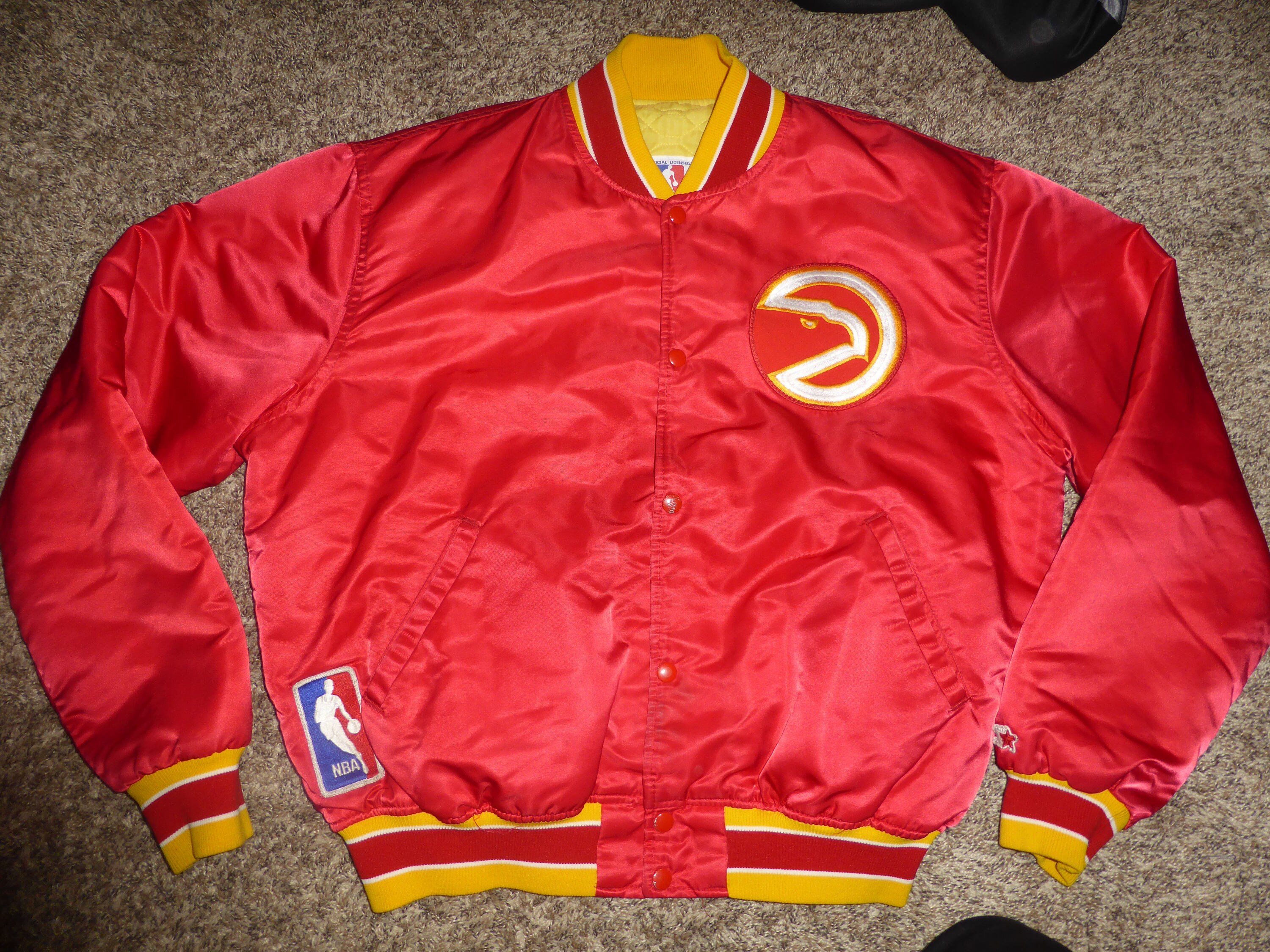 Vtg Atlanta Hawks NBA Starter Button up 