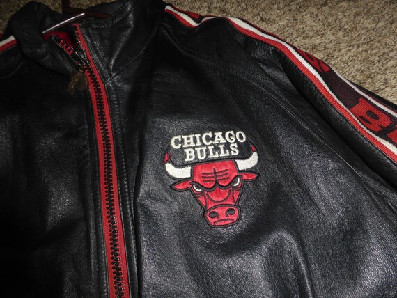 pro player chicago bulls leather jacket