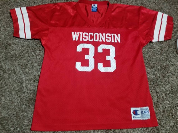 Vtg Ron Dayne Wisconsin Badgers Champion NCAA Foo… - image 1