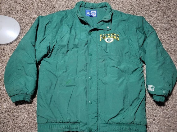 Vtg Green Bay Packers NFL Starter Winter Jacket S… - image 1