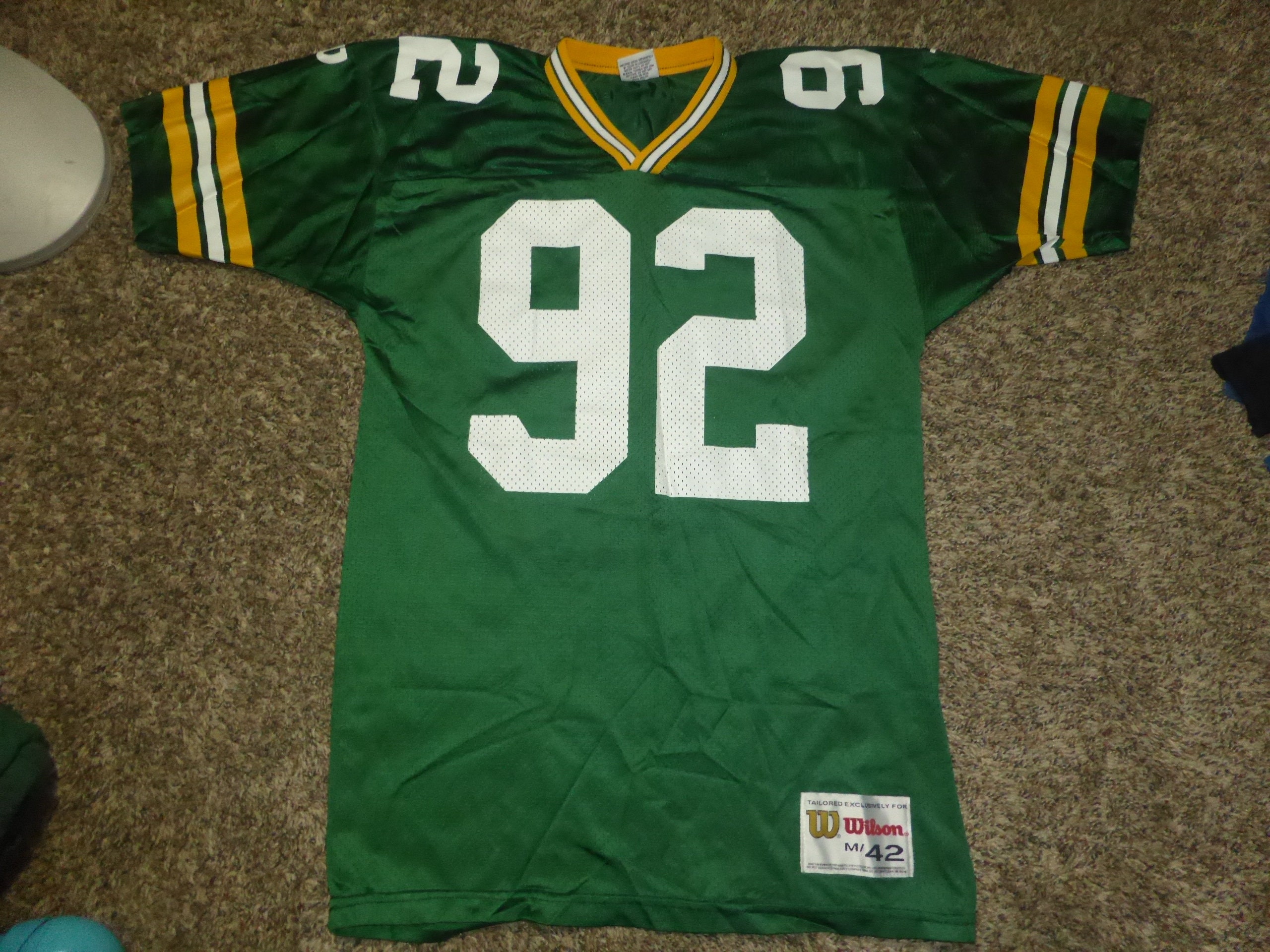 CHUCK CECIL  Green Bay Packers 1992 Wilson Throwback NFL Football Jersey