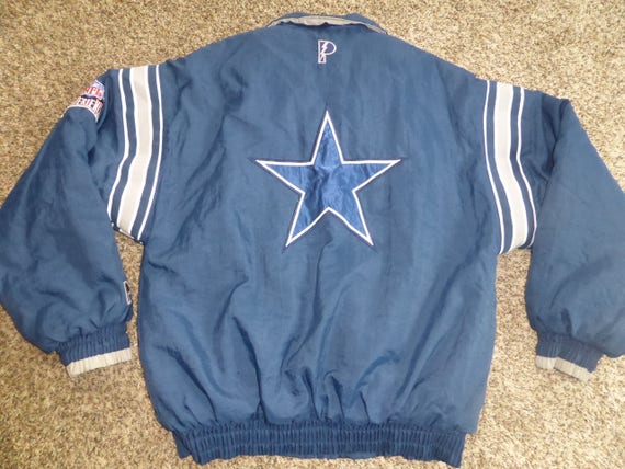 Vtg Dallas Cowboys NFL Pro Player Sewn Winter Jacket Sz | Etsy