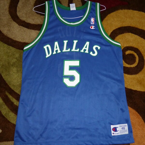 Vtg Jason Kidd Dallas Mavericks Mavs NBA Champion Jersey Sz Men's 48 XL