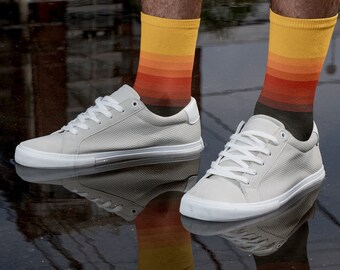 Utah Jazz Socks - City Edition Orange and Black #DarkMode Crew Socks