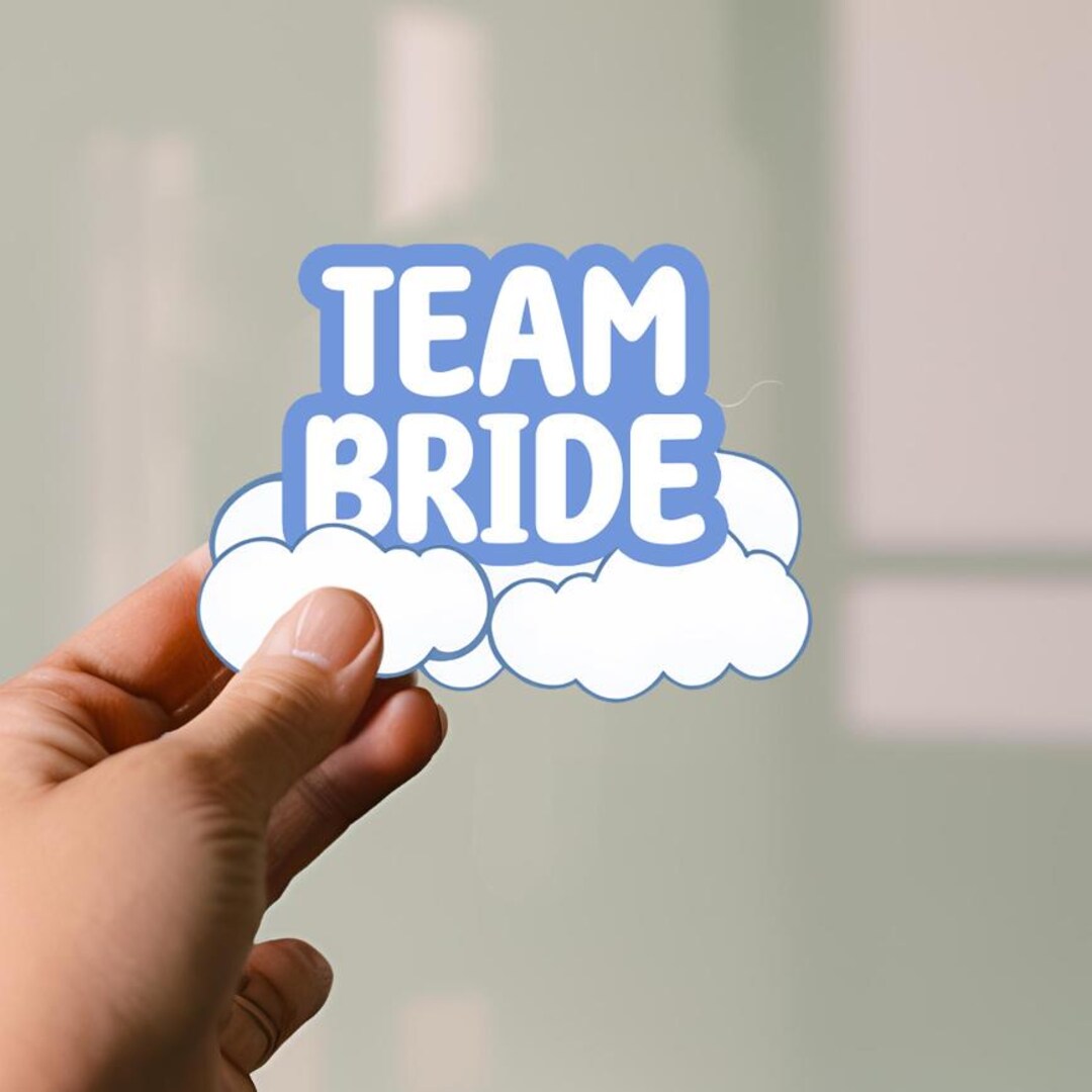 Team Bride Vinyl Sticker | Bridal & Bachelorette Party Favor | Wedding ...