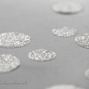 Konfetti XXL | silber | Hochzeit Weihnachten Party JGA Junggesellenabschied Junggesellinnenabschied Trauzeugin Fasching Karneval groß riesig