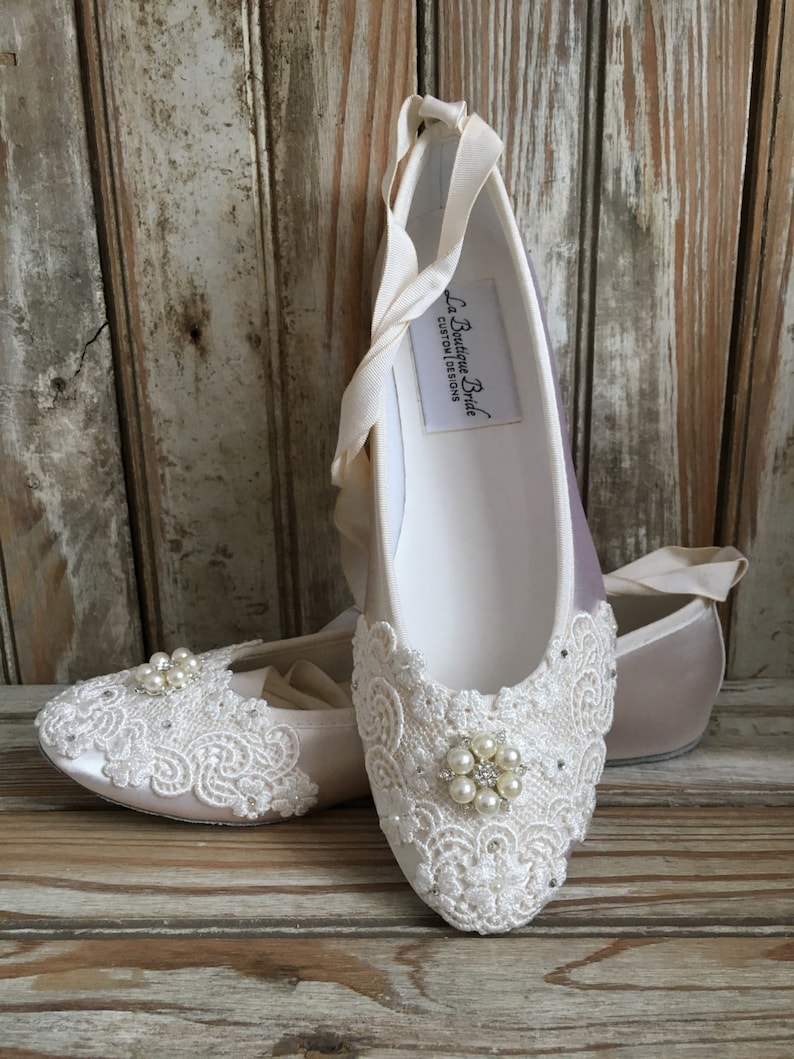 ballet flats with ribbon ties