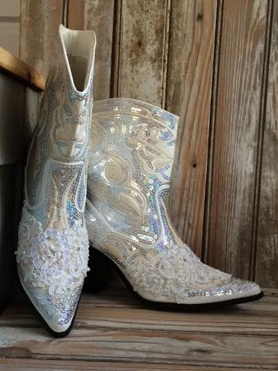 rhinestone cowboy boots wedding