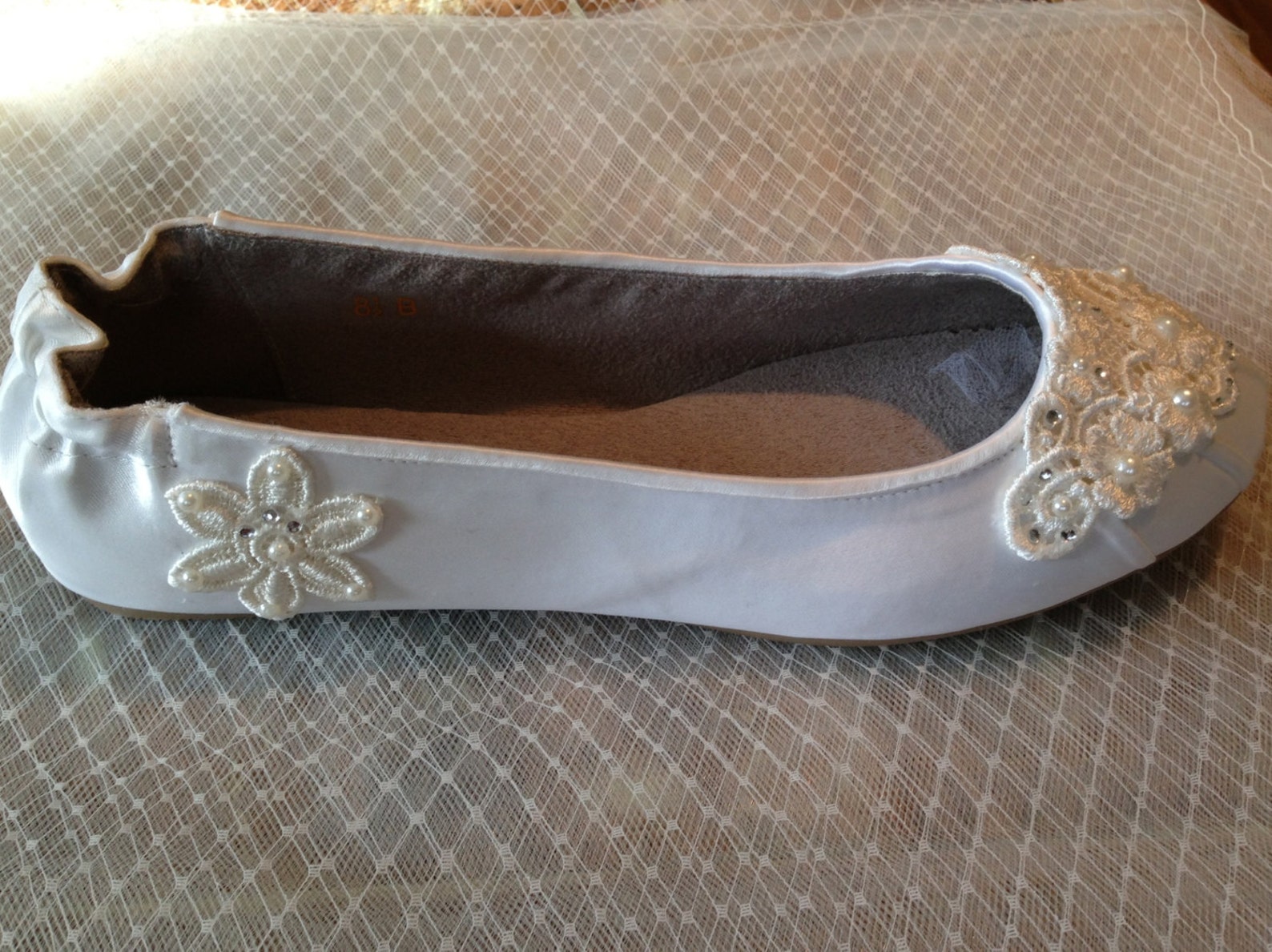 ivory white custom lace beaded bridal ballet flat beaded wedding flat ivory white custom lace beaded bridal ballet flat beaded wedding flat