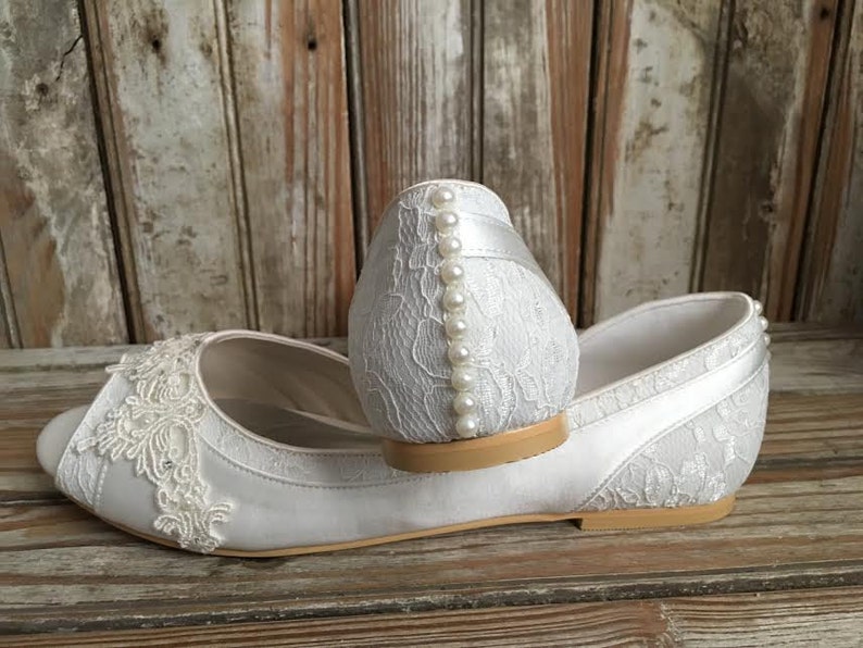 bridal satin flats