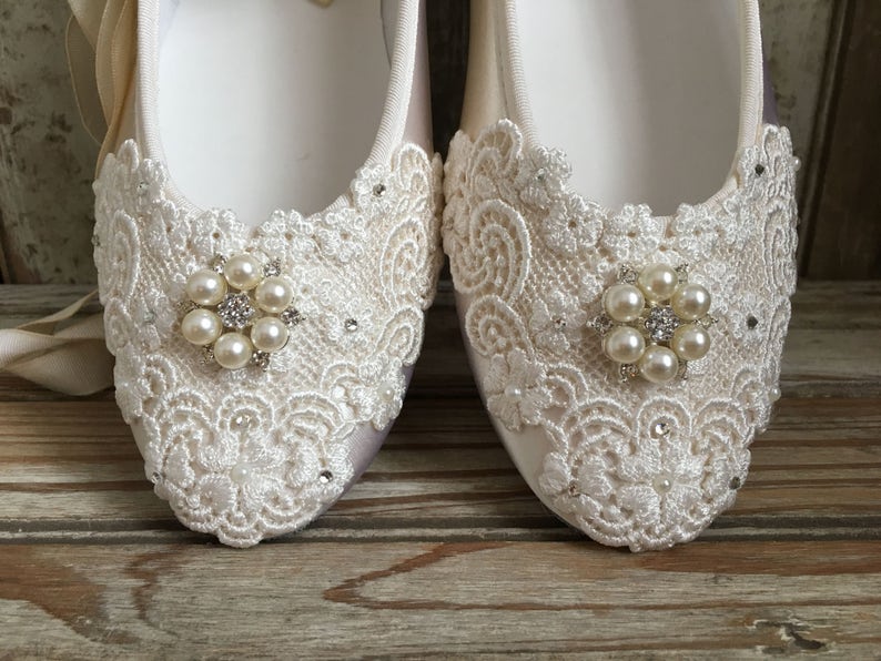 ballet flats with ribbon ties