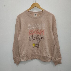 Uniqlo X Peanuts Snoopy Clomp Vintage Cartoon Comics Pullover Etsy