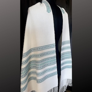 Star of David Tallit, Handwoven Prayer Shawl, Bar Mitzvah Gift, High Holy Days