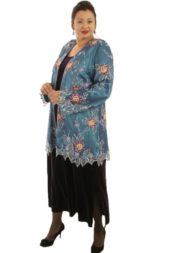 Plus Size Mother Of Bride Dress Alternative Wedding Dress Teal Etsy
