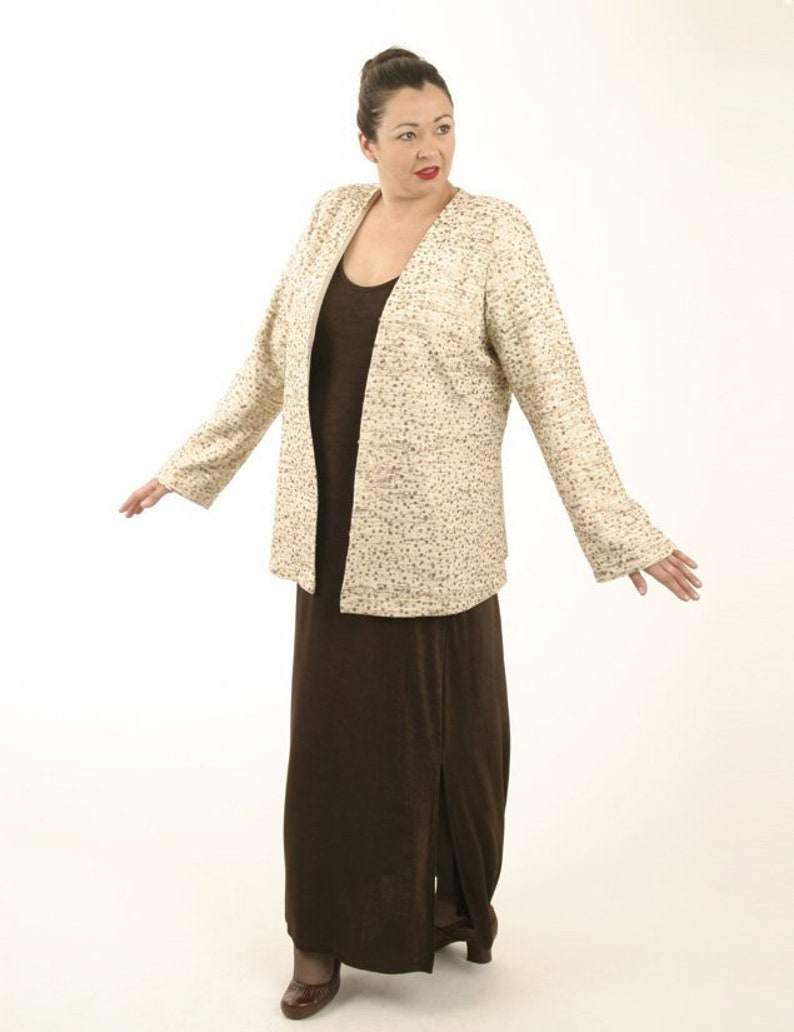 Plus Size Evening Jacket Formal Beaded Ivory Gold Raw Silk Etsy