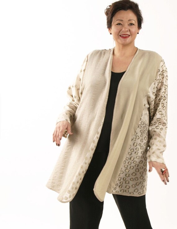 plus size ivory jacket