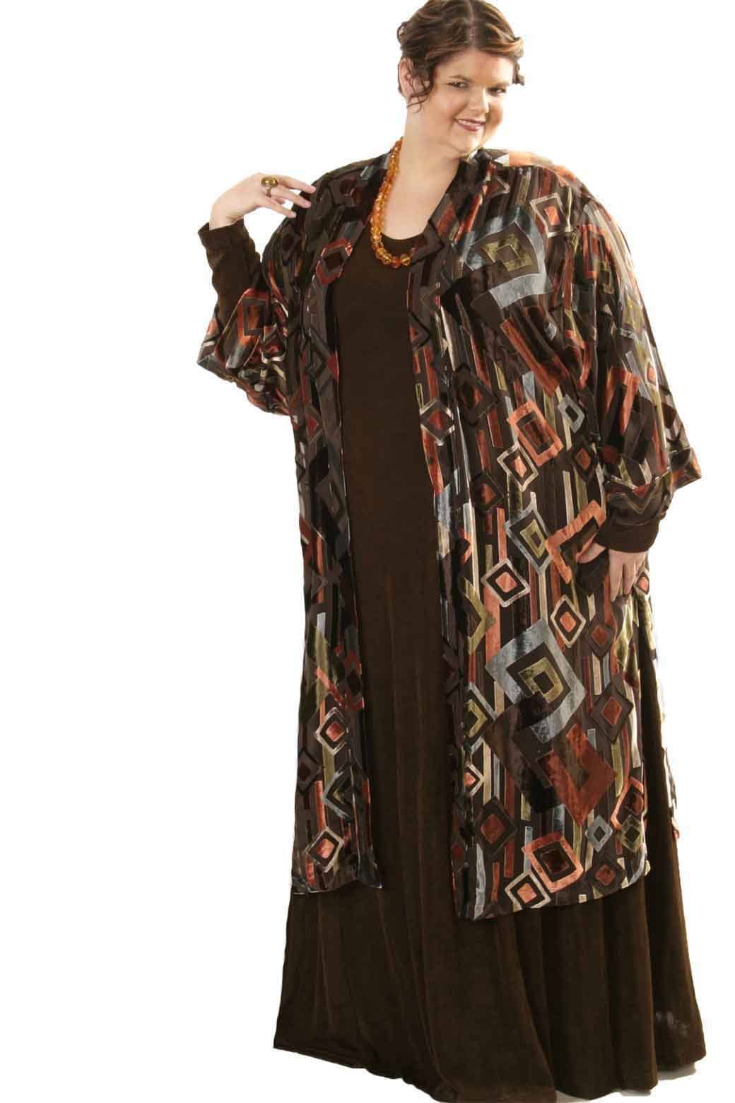 long kimono jacket plus size