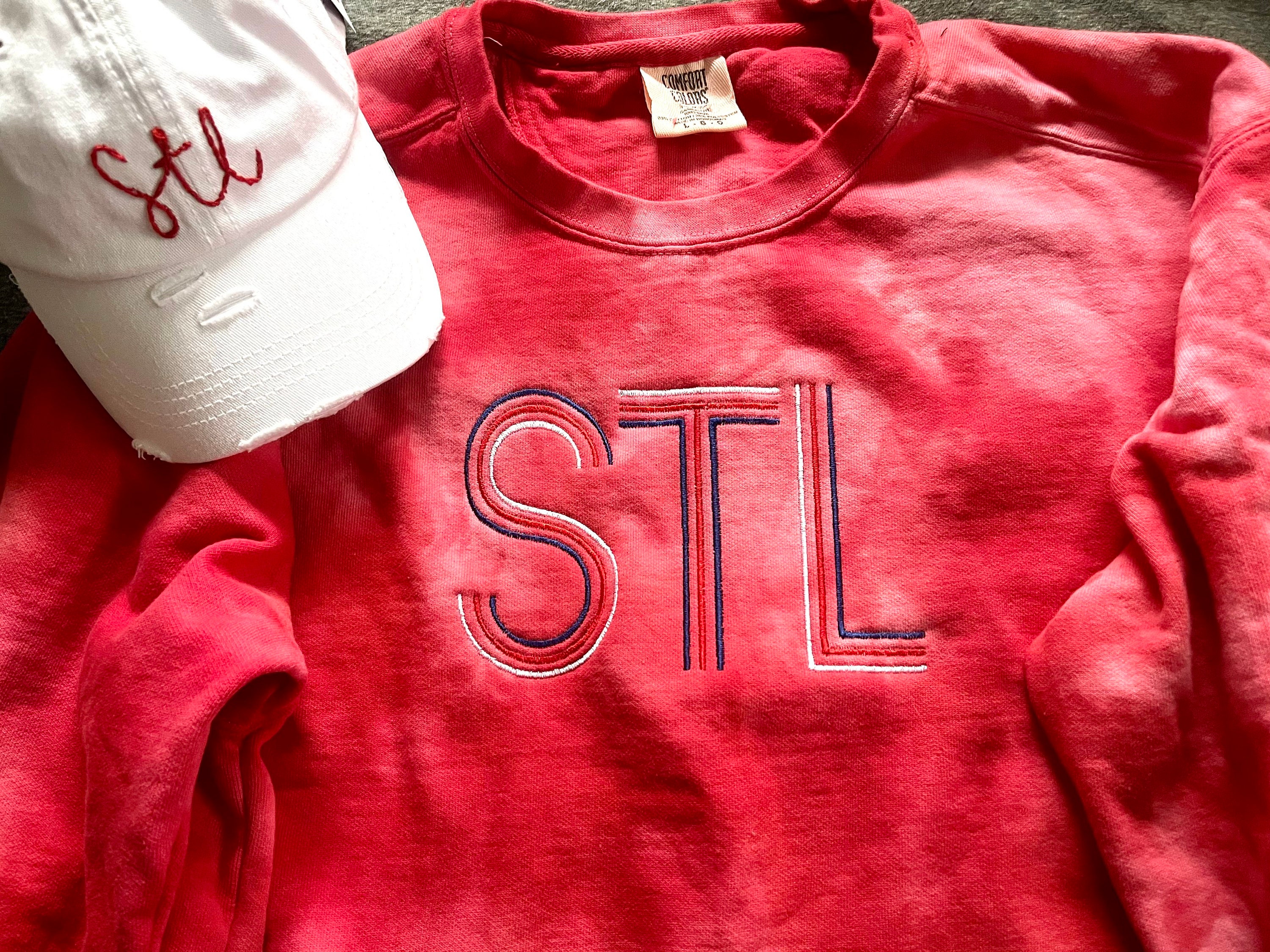St. Louis Cardinals Spiral Tie Dye Ladies T-Shirt – Sunshine Daydream