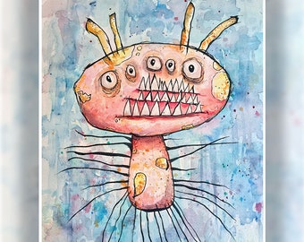 Love Monster, 8"x10" Art Print - CLEARANCE