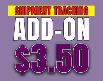 Sticker Shipment Tracking Add-On (No Physical Item)