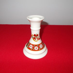 Vintage Candle Holder, Charlton Hall, Christmas Candle Holder, Red and Green Candle Holder, Made in 1980&#39;s, Excellent Condition