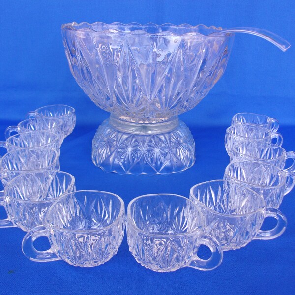 Punch Bowl Set Etsy