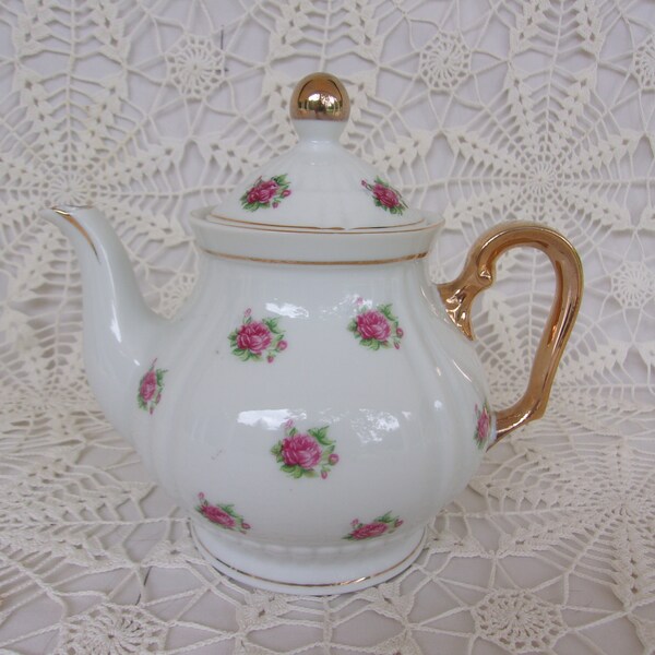Vintage Rose Electric Tea Pot Etsy