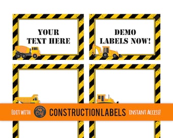 Construction Invitation Construction Birthday Party | Etsy