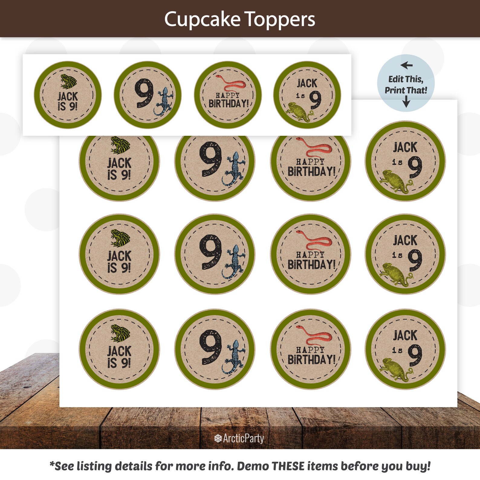 Reptile Invitations Reptile Food Labels Reptile Gift Tags - Etsy