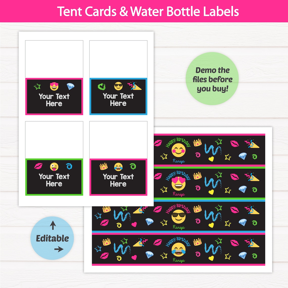 Emoji Party Invitations Emoji Party Supplies Emoji Party - Etsy