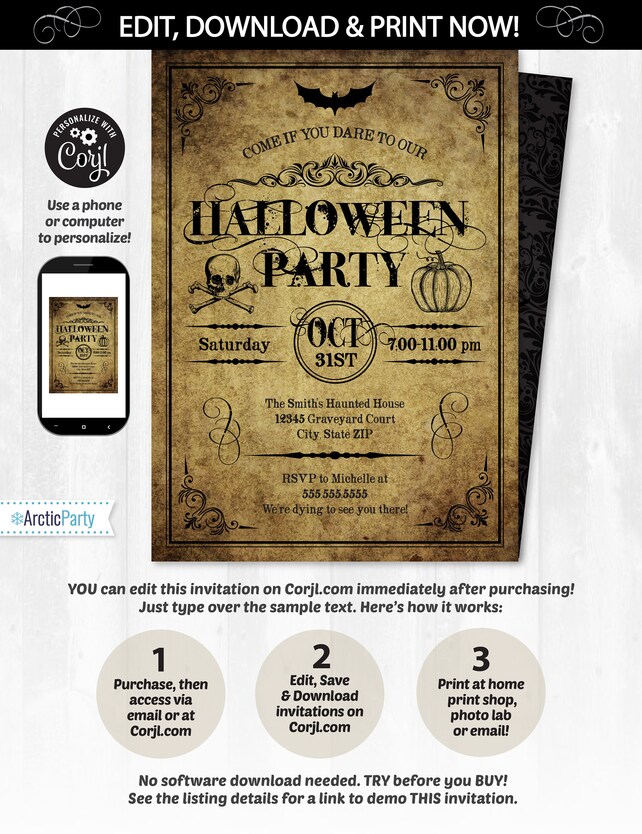 Halloween Party Invitation