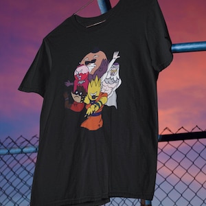 Regular Show, crew neck, graphic tees, women, pops, mordecai and rigby, skips black t-shirt