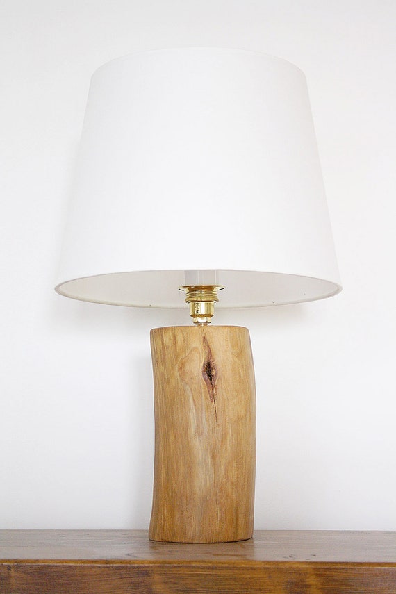 Olive Wood Table Lamp Bedside Small Eu Uk Us Plug
