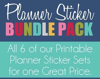 Planner Stickers {Printable} - Bundle Pack - 3/4" Circle